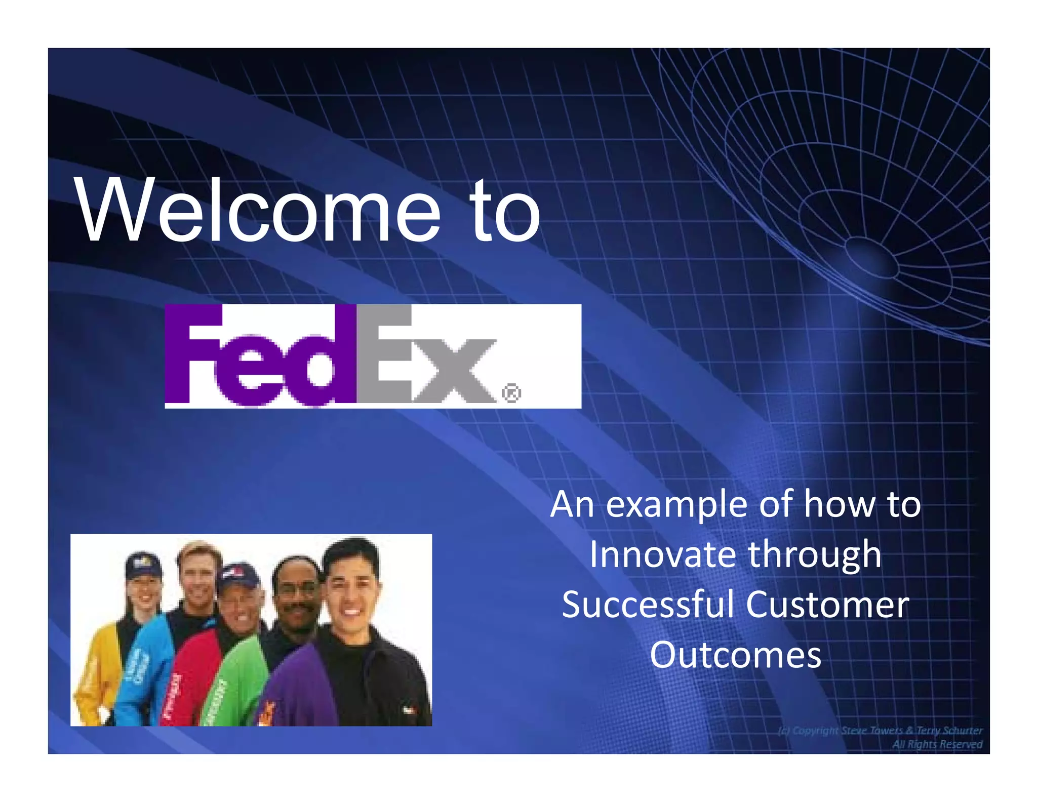 Welcome to
An example of how to 
Innovate throughInnovate through 
Successful Customer 
Outcomes
TowersAssociates www.bennugroup.net      www.stevetowers.com
Outcomes
 