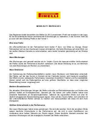 NEWS ZU F1 REIFEN 2013



Das Reglement bleibt hinsichtlich der Reifen für 2013 unverändert. Pirelli war trotzdem in der Lage,
für die bevorstehende Saison weitreichende Entwicklungen zu realisieren, in der Summe mehr als
je zuvor seit dem Einstieg Pirellis in die Formel 1.

Eine neue Farbe

Am offensichtlichsten ist der Farbwechsel beim harten P Zero: von Silber zu Orange. Dieser
Farbwechsel soll es den Zuschauern besser ermöglichen, die harte Mischung auf einen Blick von
der weißen Medium-Variante zu unterscheiden, wenn beide Varianten gleichzeitig auf der Strecke
sind.

Neue Mischungen

Alle Mischungen sind generell weicher als im Vorjahr. Durch die bewusst erhöhte Verformbarkeit
der Reifen wurde die Performance deutlich verbessert. Ziel dieser Änderung ist es, ein Minimum
von zwei Boxenstopps pro Rennen zu unterstützen.

Neue Strukturen

Zur Optimierung der Reifenaufstandsfläche wurden neue Strukturen und Materialien entwickelt.
Die Fläche, auf der das Gummi in Kontakt mit der Fahrbahn kommt, wird hierdurch vergrößert.
Der Effekt ist eine verbesserte Performance, besonders hinsichtlich Traktion und Kurvenstabilität.
Zudem verteilt sich die Reibungshitze auf eine größere Oberfläche, so dass einer möglichen
Blasenbildung besser vorgebeugt wird.

Breitere Einsatzbereiche

Die aktuellen Entwicklungen bringen die Reifen schneller auf Betriebstemperatur und bieten eine
größere Vielfalt an Einsatzbereichen. Generell gilt: Die harten und soften Reifen haben eine
erweiterte Bandbreite an Einsatzmöglichkeiten, während die supersoften Slicks sich eher für
deutlich eingegrenzte Streckenbedingungen eignen. Dies soll den Teams helfen, sich schneller mit
den unterschiedlichen Reifen vertraut zu machen und herauszufinden wie diese mit dem Auto
interagieren.

Größere Unterschiede in der Performance

Die neuen Mischungen haben eines gemeinsam: Sie sind alle weicher. Doch die einzelnen Slicks
weisen deutliche Unterschiede in der Performance auf, die sich in einer Zeitdifferenz von
mindestens einer halben Sekunde pro Runde zeigen. Dieser deutliche Abstand zwischen den
einzelnen Mischungen soll die strategische Auswahl der Reifen erleichtern.
 