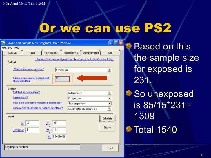 4 Calculate Samplesize For Cross sectional Studies