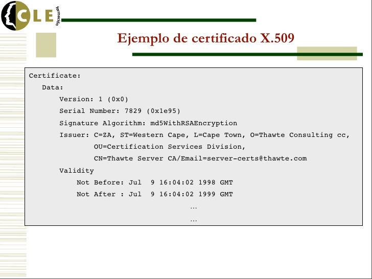 Ejemplo de certificado 4 certificados digitales