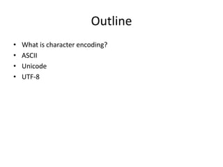 4 character encoding | PPT