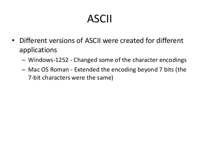 4 Character Encoding Ascii - 