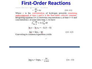 First-Order Reactions
 