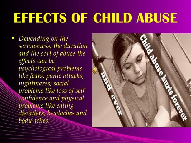 Effects of child sexual abuse and