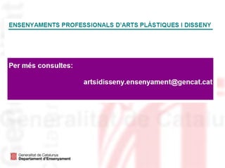 Cicles Formatius d'Arts Plàstiques i Disseny