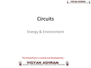 Circuits

     Energy & Environment




This PowerPoint is created and developed by :
 