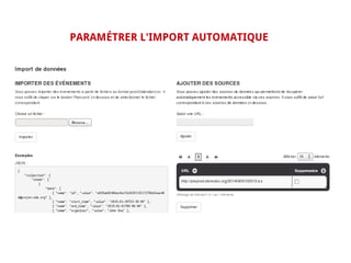 PARAMÉTRER L'IMPORT AUTOMATIQUE
 