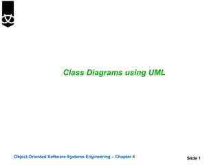 4. class diagrams using uml | PPT