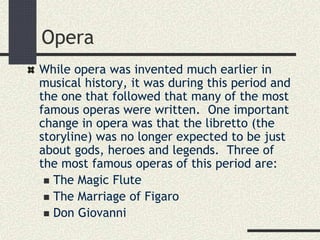 Period Opera 4 -classical period | PPT