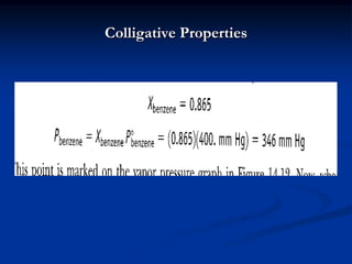 Colligative Properties
 