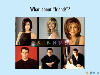 What about “friends”?




                        58
 
