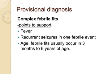Was admitted to ward 8C (3pm)SYSTEMIC REVIEW
