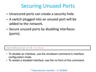Composants et fonctionnement d'un Switch Cisco | PDF