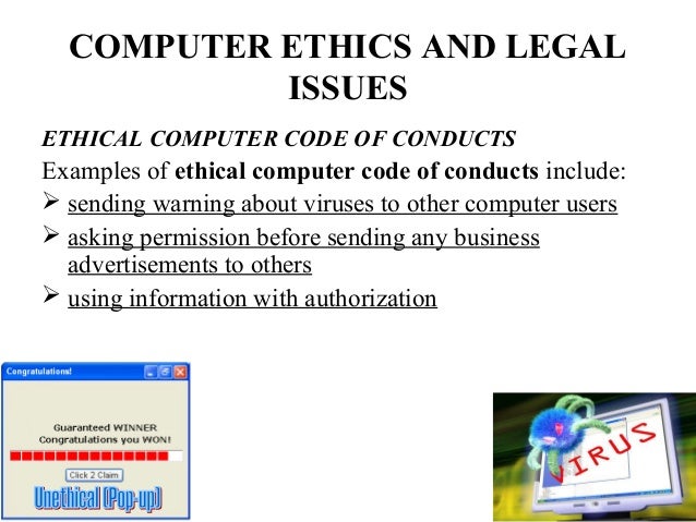 4. computer ethics and legal issues