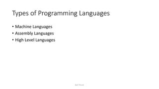 4 computer languages | PPT