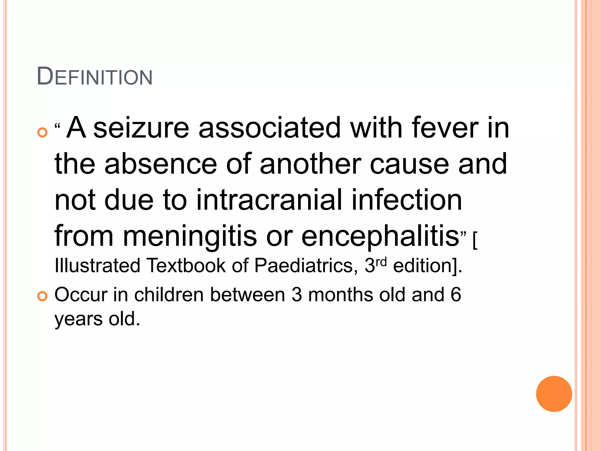 SECONDARILY GENERALIZED ( “JACKSONIAN” SEIZURES)When partial seizures spread to involve the whole brain and produce generalized tonic-clonic seizures. 