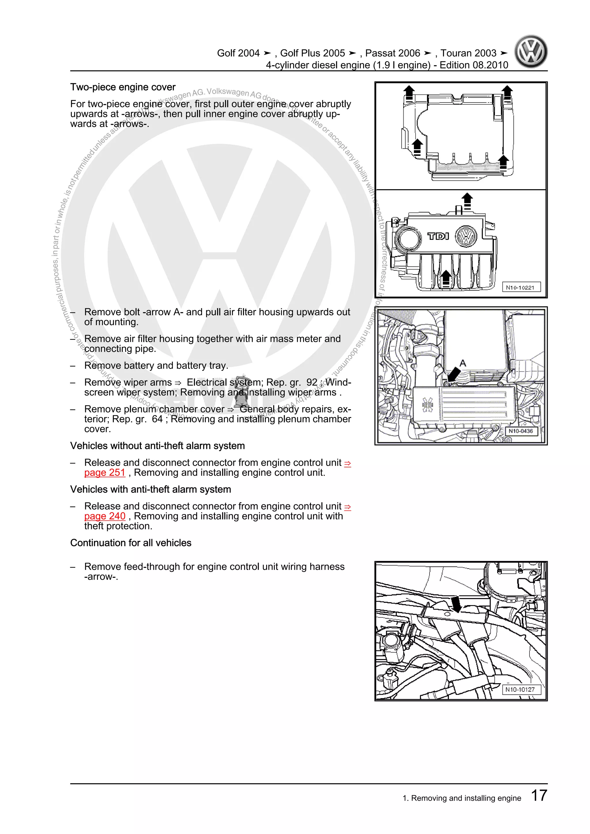 4 cylinder diesel engine (1.9 l engine) | PDF