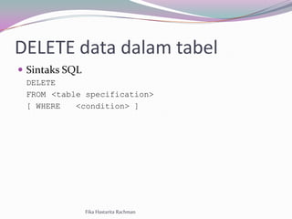 4. data manipulation language (dml) | PPT