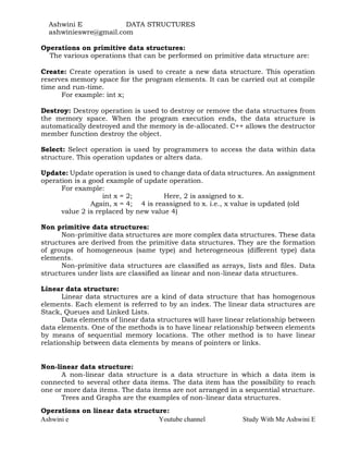 2nd puc computer science chapter 3 data structures 1 | PDF | Free Download