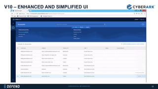 CONFIDENTIAL INFORMATION
V10 – ENHANCED AND SIMPLIFIED UI
13
 
