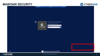 CONFIDENTIAL INFORMATION
MAINTAIN SECURITY
11
 