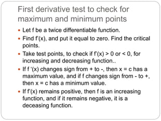 Derivatives in graphing-dfs | PPTX