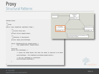 MedTech
Proxy
Dr. Lilia SFAXI
www.liliasfaxi.wix.com/liliasfaxi
Slide 31
Structural Patterns
 
