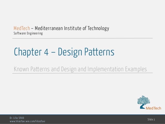 software engineering chp4 design patterns software design patterns