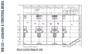 BSB
553
–
ALTERATION
&
STRUCTURAL
DESIGN
PELAN LANTAI TINGKAT SATU
 