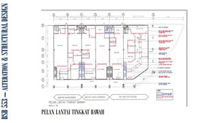 BSB
553
–
ALTERATION
&
STRUCTURAL
DESIGN
PELAN LANTAI TINGKAT BAWAH
 