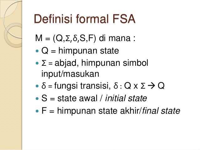 definisi finite state otomata