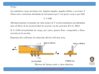 Capitulo IV: DISEÑO DE MIEMBROS A TRACCIÓN
 