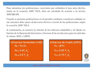 Capitulo IV: DISEÑO DE MIEMBROS A TRACCIÓN
 