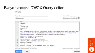 Визуализация: OWOX Query editor
 