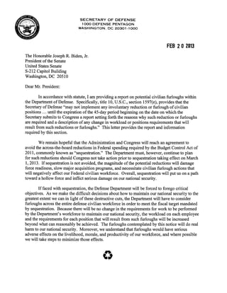 4   dod letter to congress