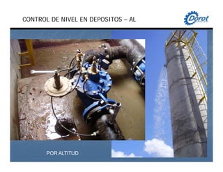 CONTROL DE NIVEL EN DEPOSITOS – AL
POR ALTITUD
 