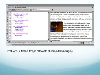 Problemi: il testo è troppo attaccato al bordo dell’immagine
 
