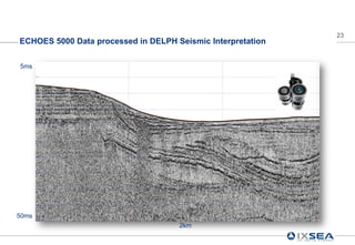 23
ECHOES 5000 Data processed in DELPH Seismic Interpretation


5ms




50ms
                                     2km
 