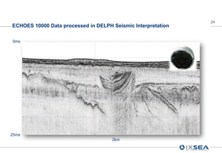 24
ECHOES 10000 Data processed in DELPH Seismic Interpretation


0ms




25ms
                                     2km
 