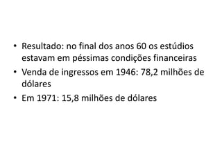 Prenúncios do Pós-clássicoSurgimento do Superwestern: faroeste impuro e glamourizado;New Movie: apuro de estilo, autoconsciência artítica, esnobismo intelectual.