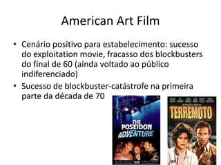 - Steven Spielberg“Os anos 70 foram a primeiravezque as restrições de idadeforamabolidas, e jovenstiverampermissãoparatomartudo de assalto com toda a suaingenuidade e toda a suasabedoria e todososprivilégiosdajuventude. Foiuma avalanche de idéias novas e ousadas e, porisso, os 70 tornaram-se um marco”.
