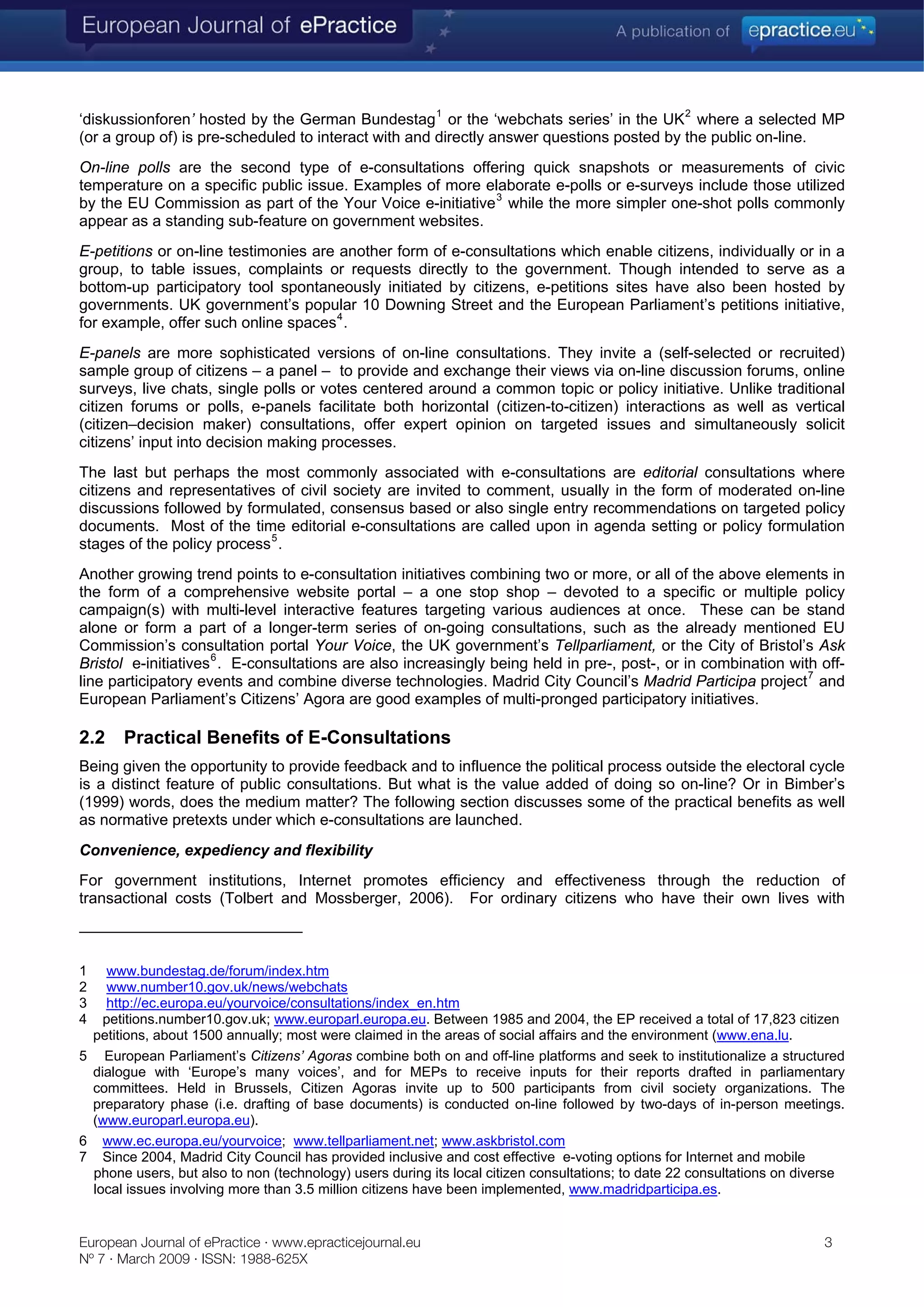 E-consultations: New tools for civic engagement or facades for political correctness?