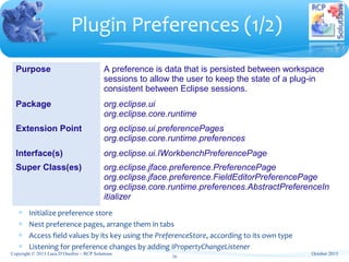 Eclipse Training - Standard Extension Points and APIs | PPT