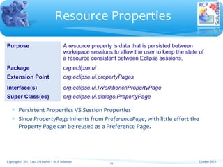 Eclipse Training - Standard Extension Points and APIs | PPT