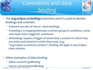 Eclipse Training - Standard Extension Points and APIs | PPT
