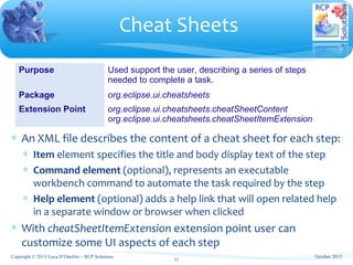 Eclipse Training - Standard Extension Points and APIs | PPT
