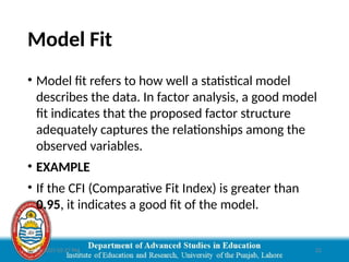 Factor Analysis | Introduction to Factor Analysis | PPTX