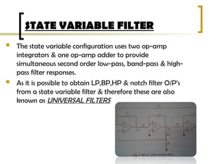 Comprehensive Overview of Active and Passive Filters in ...