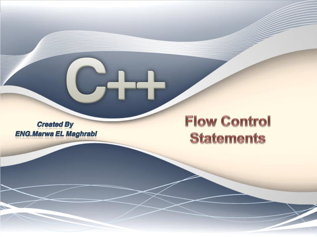 4 flow control statements | PPT | Free Download