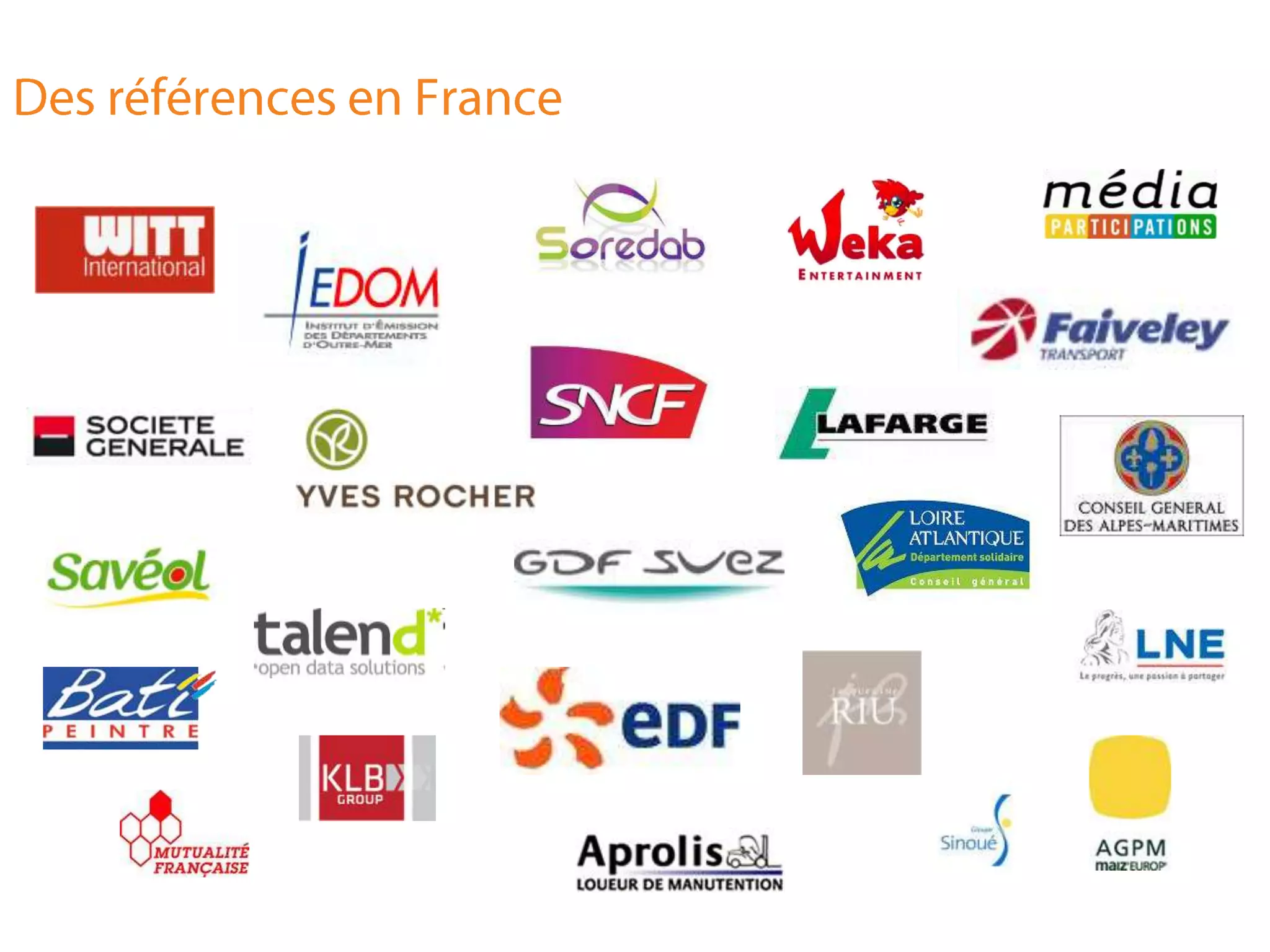 Des références en France